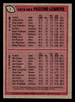 1977 Topps #1 James Harris/Ken Stabler 1976 Passing Leaders Excellent+  ID: 501383