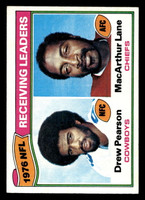 1977 Topps #2 Drew Pearson/MacArthur Lane 1976 Receiving Leaders Very Good 