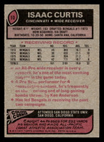1977 Topps #10 Isaac Curtis Near Mint  ID: 501427