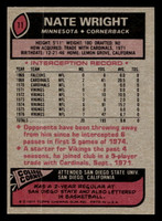 1977 Topps #11 Nate Wright Ex-Mint  ID: 501428
