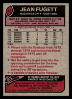 1977 Topps #12 Jean Fugett Near Mint  ID: 501433