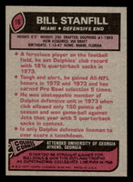 1977 Topps #16 Bill Stanfill Near Mint  ID: 501452