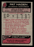 1977 Topps #18 Pat Haden Near Mint RC Rookie 