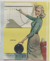 circ 1940's Mutoscope Pinup Girl "Striking"  (3 1/4 x 4 inches)  #*sku36970