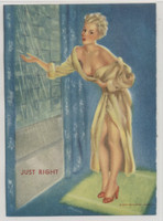 circ 1940's Mutoscope Pinup Girl "Just Right"  (3 3/4 x 3 3/4 inches)  #*sku36727