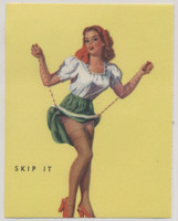 circ 1940's Mutoscope Pinup Girl "Skip It"  (2 1/2 x 3 inches)  #*sku36979