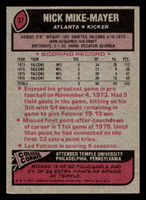 1977 Topps #37 Nick Mike-Mayer Very Good  ID: 501553