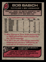 1977 Topps #47 Bob Babich Ex-Mint  ID: 501591