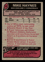 1977 Topps #50 Mike Haynes G-VG RC Rookie  ID: 501609