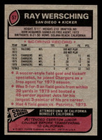1977 Topps #57 Ray Wersching Near Mint  ID: 501638