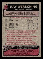 1977 Topps #57 Ray Wersching Near Mint  ID: 501639