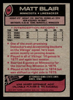 1977 Topps #84 Matt Blair Ex-Mint RC Rookie  ID: 502001