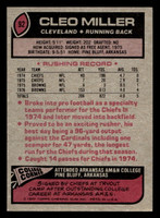 1977 Topps #92 Cleo Miller Ex-Mint  ID: 502033