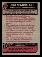 1977 Topps #105 Jim Marshall Ex-Mint  ID: 502090