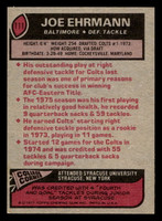 1977 Topps #111 Joe Ehrmann Ex-Mint  ID: 502115