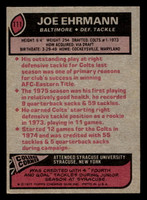 1977 Topps #111 Joe Ehrmann Ex-Mint  ID: 502116
