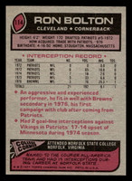 1977 Topps #114 Ron Bolton Near Mint  ID: 502127