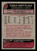 1977 Topps #127 Tom Wittum Near Mint  ID: 502182