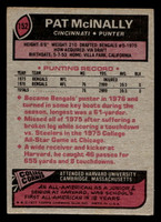 1977 Topps #152 Pat McInally Very Good RC Rookie 