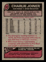 1977 Topps #167 Charlie Joiner Near Mint 
