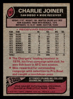 1977 Topps #167 Charlie Joiner Ex-Mint  ID: 502334
