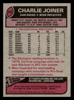 1977 Topps #167 Charlie Joiner Near Mint+  ID: 502335