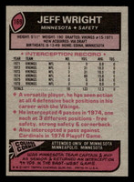 1977 Topps #169 Jeff Wright Near Mint  ID: 502343