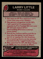 1977 Topps #172 Larry Little Very Good 