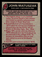 1977 Topps #173 John Matuszak Near Mint  ID: 502363