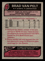 1977 Topps #175 Brad Van Pelt Ex-Mint  ID: 502367