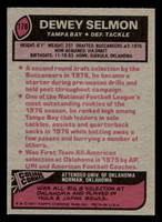1977 Topps #178 Dewey Selmon Near Mint+  ID: 502379
