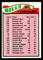 1977 Topps #203 Buffalo Bills CL Near Mint  ID: 502468