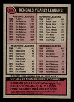 1977 Topps #205 Cincinnati Bengals CL Ex-Mint 