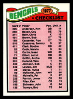 1977 Topps #205 Cincinnati Bengals CL Near Mint  ID: 502479