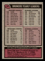 1977 Topps #208 Denver Broncos CL Near Mint 