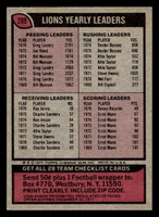 1977 Topps #209 Detroit Lions CL Very Good  ID: 502499