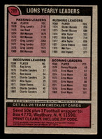 1977 Topps #209 Detroit Lions CL Very Good  ID: 502500