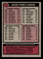 1977 Topps #211 Houston Oilers CL Ex-Mint  ID: 502505