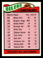 1977 Topps #211 Houston Oilers CL Near Mint+  ID: 502507