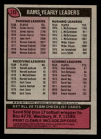 1977 Topps #213 Los Angeles Rams CL Near Mint+  ID: 502515