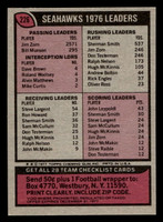 1977 Topps #226 Seattle Seahawks CL Near Mint  ID: 502567