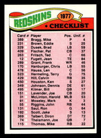 1977 Topps #228 Washington Redskins CL Near Mint  ID: 502574