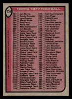 1977 Topps #256 Checklist 133-264 Ex-Mint  ID: 502669