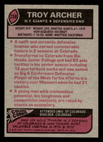 1977 Topps #258 Troy Archer Near Mint  ID: 502679