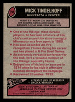 1977 Topps #291 Mick Tingelhoff Near Mint  ID: 502807