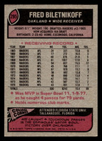1977 Topps #295 Fred Biletnikoff Excellent+  ID: 502823