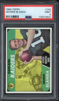 1968 Topps #142 George Blanda Raiders PSA 9 Mint
