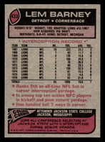 1977 Topps #433 Lem Barney Ex-Mint 
