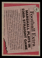 1977 Topps #452 Jim Marshall RB Near Mint  ID: 503632