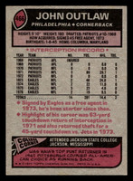 1977 Topps #466 John Outlaw Very Good 